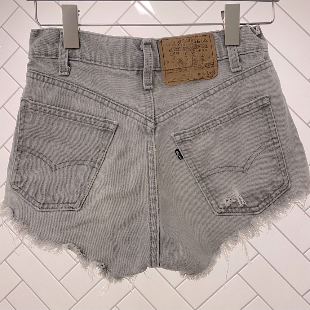 Vintage Levi Shorts w/ White Splatter Paint Detail